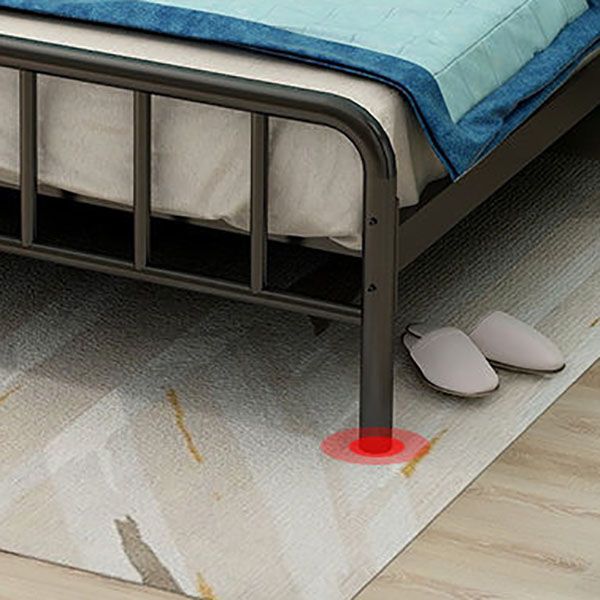 Contemporary Iron Open-Frame Bed 39.37" H Low Profile Bed Frame Set