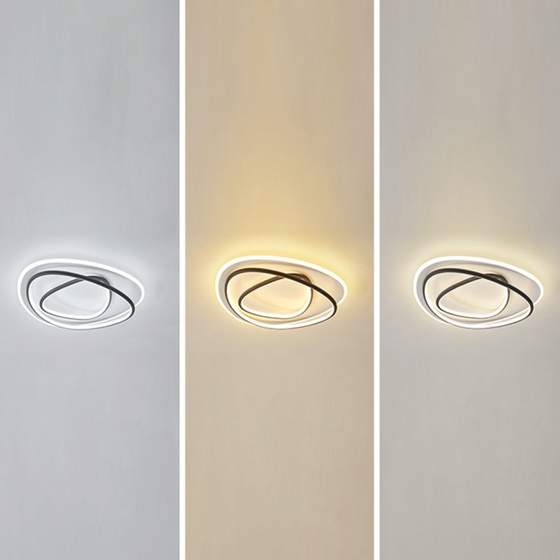 Lampe encastrée moderne à 3 têtes, abat-jour en Silicone, plafonnier LED pour chambre à coucher