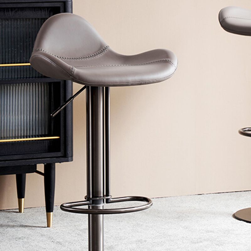 Industrial Adjustable Bar Stool Leather Backrest Counter Stool for Bristol