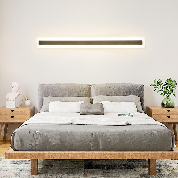LÍNEA LED LÍNEA Luz moderna de estilo acrílico de metal