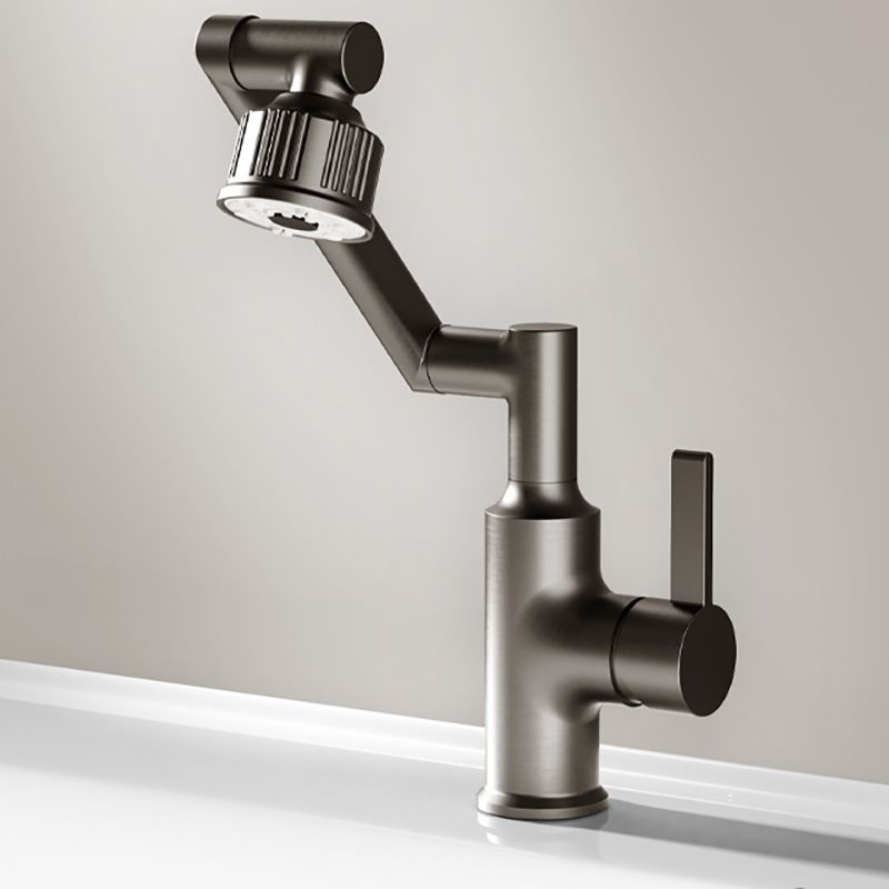 Deck Mounted Copper Tub Faucet Low Arc Robotic Arm Profile Faucet