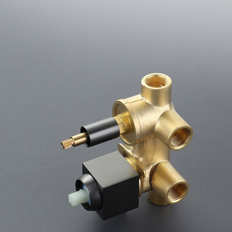 Modern Style Shower System Copper Rectangle Ceiling Mounted Shower System