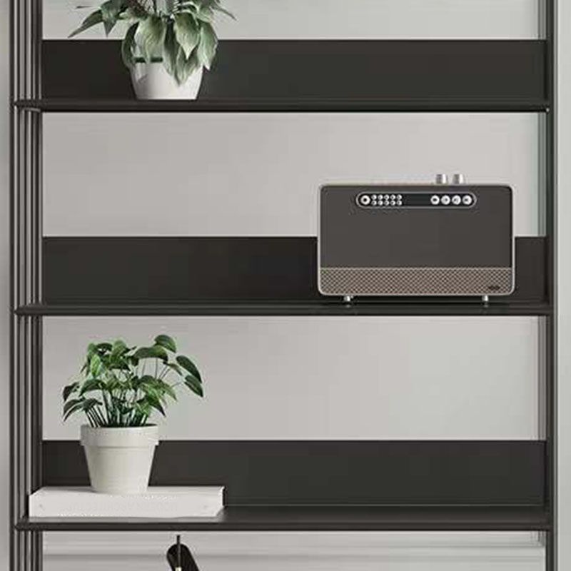 Modern Metal Bookshelf Standard Vertical Open Shelf Bookcase