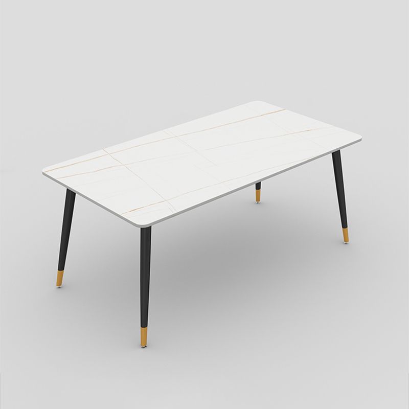 Black Frame Stone Dining Room Table Traditional Luxury Rectangle Dining Table