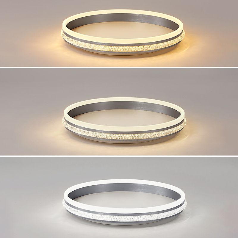 Fixation de la lumière du cercle 1 Légère Acrylique Légère Simplicité Simplicité Fixation du plafond Fixation du plafond