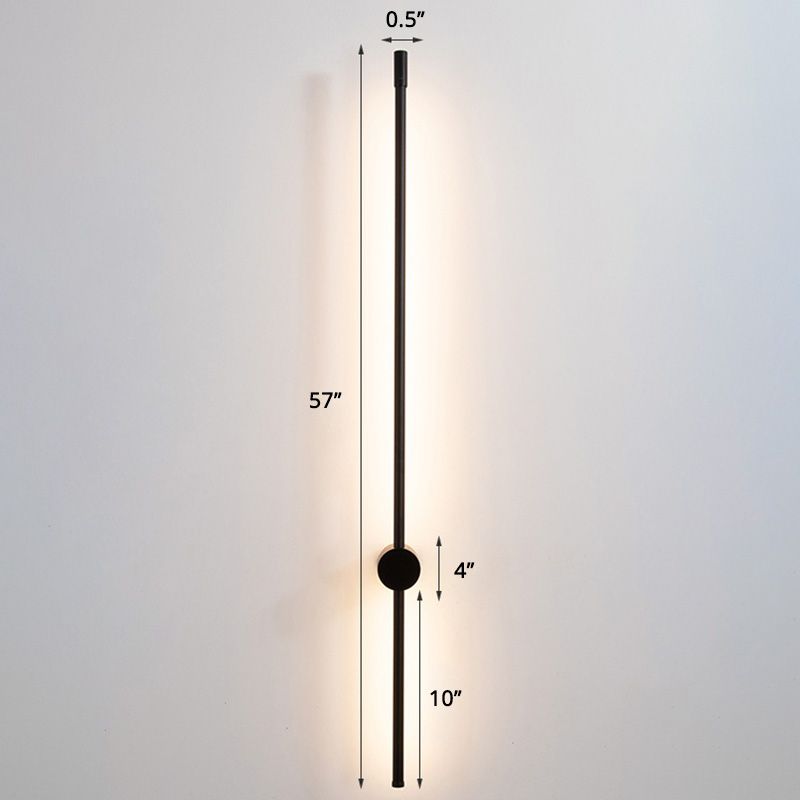 Escaleras de barra delgada lámpara de apliques de aluminio accesorio de iluminación montado en la pared LED minimalista