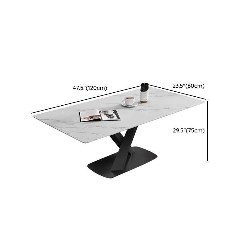 Rectangle Dining Table Set 1/2/4/5/6/7 Pieces Metal Dinette Set for Home