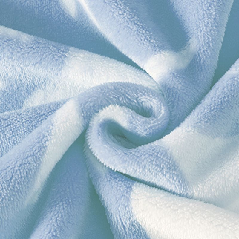 Blue Bed Sheet Floral Pattern Wrinkle-Free Fade Resistant Flannel Bed Sheet