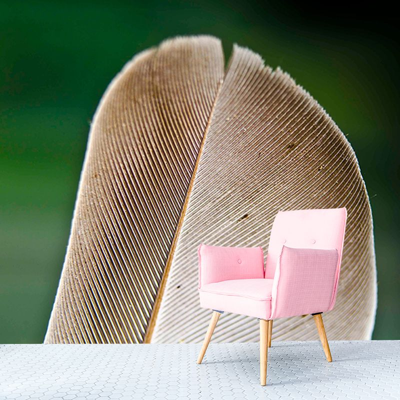 Feather Wall Mural Modern Style Mildew Resistant for Home Decor