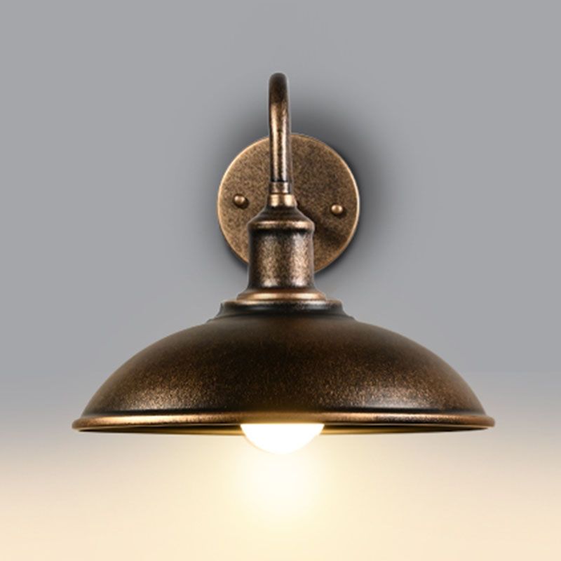 Antike Scheunen Schatten Wandleuchte, Metall 1-Licht-Leuchtenleuchte