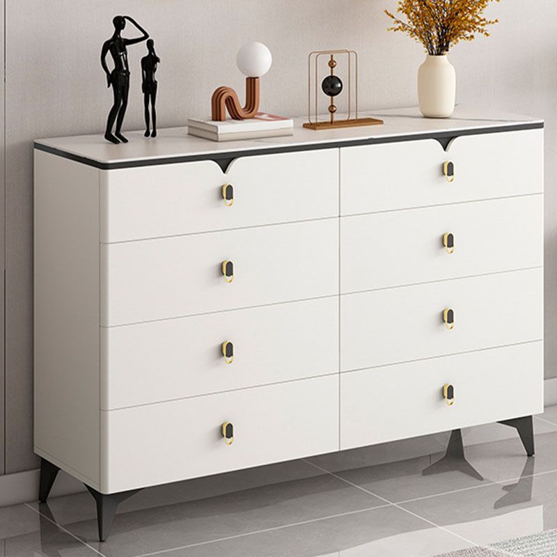 Stone Contemporary Storage Chest Bedroom Chest with Black Legs