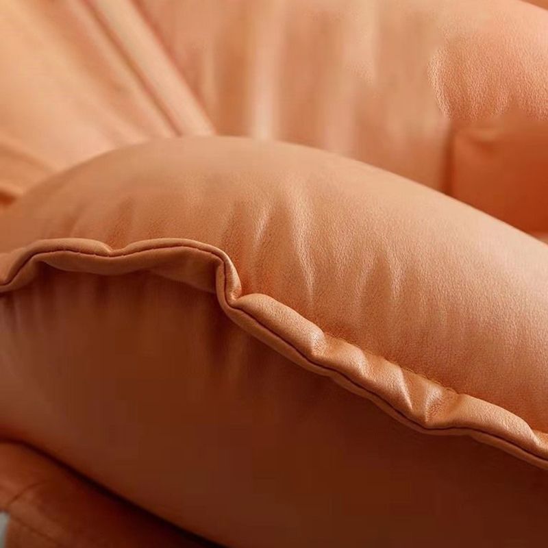 Contemporary Rocking Chair Fabric Upholstered Tufted Metal Frame Baby Rocking Chair