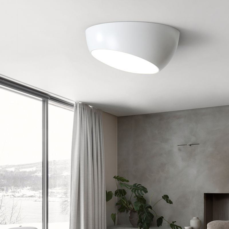 Plafonnier en forme de géométrie de style moderne, plafonnier à 1 lumière en métal