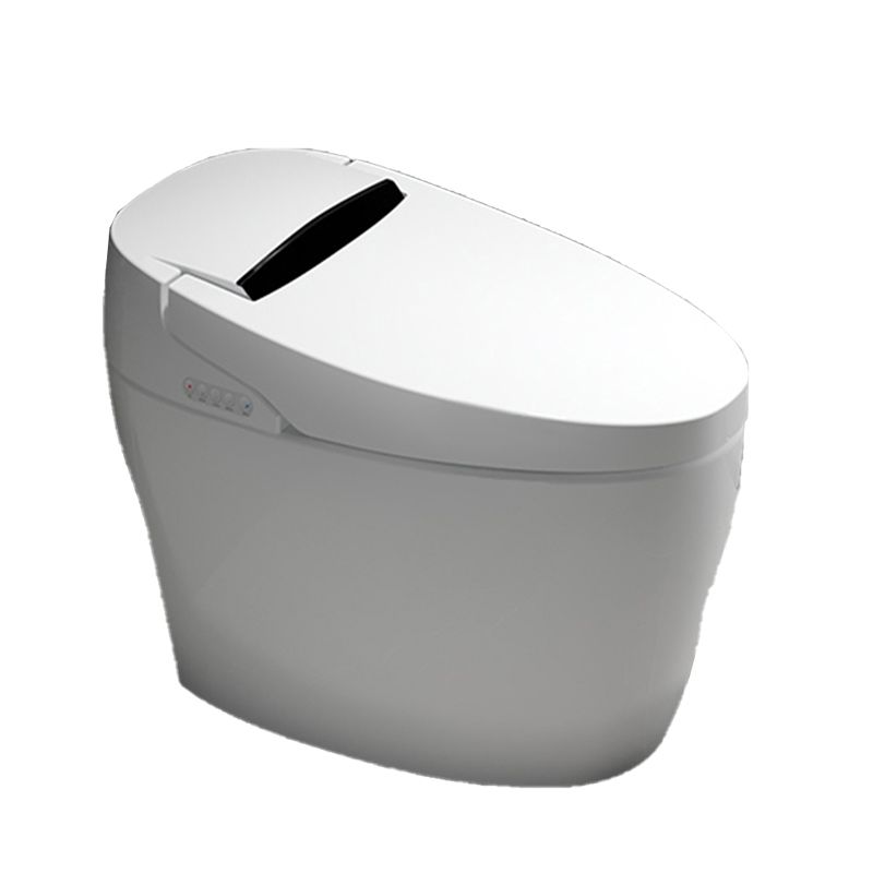 Contemporary Floor Mount Toilet Heated Seat Included Urine Toilet for Bathroom