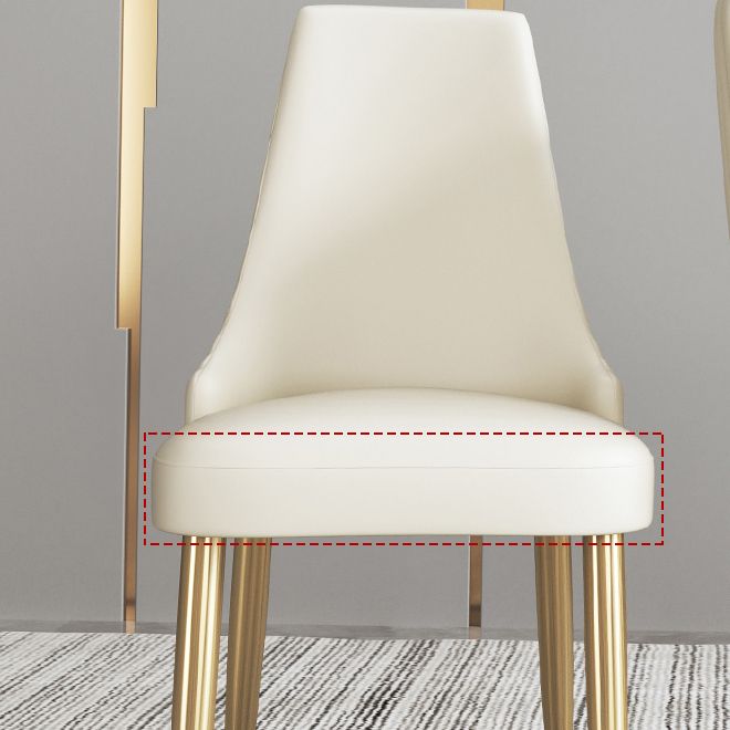 Kitchen Home Glam Chair Armless Dining Chair with Upholstered