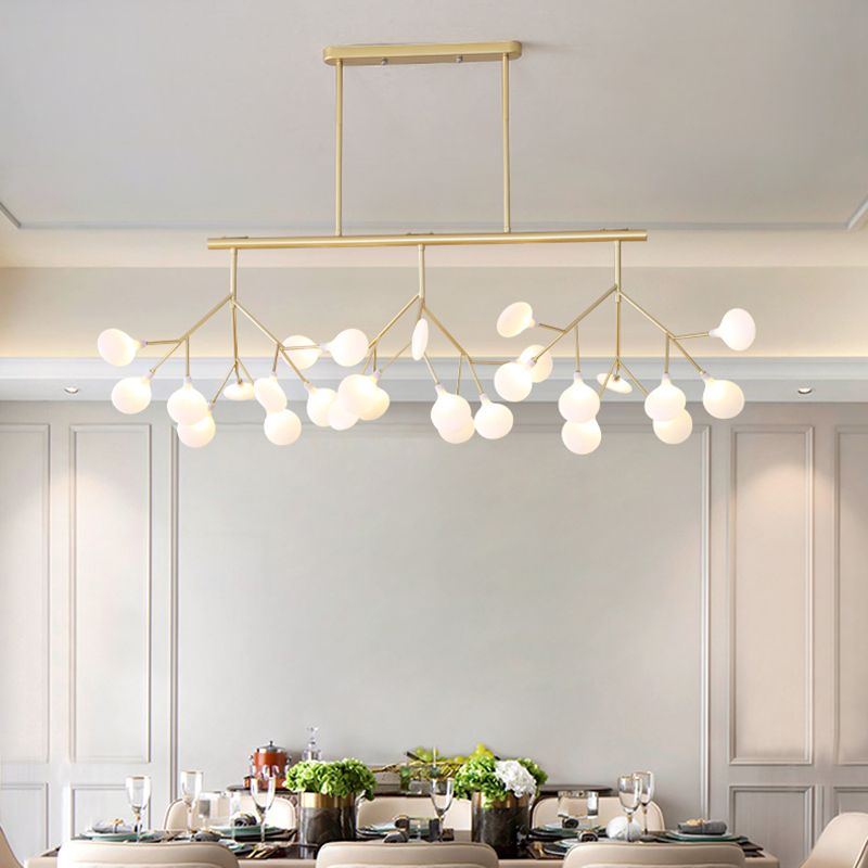 Modern Style Firefly Island Pendant Simple 27 Lights Island Light for Dining Room