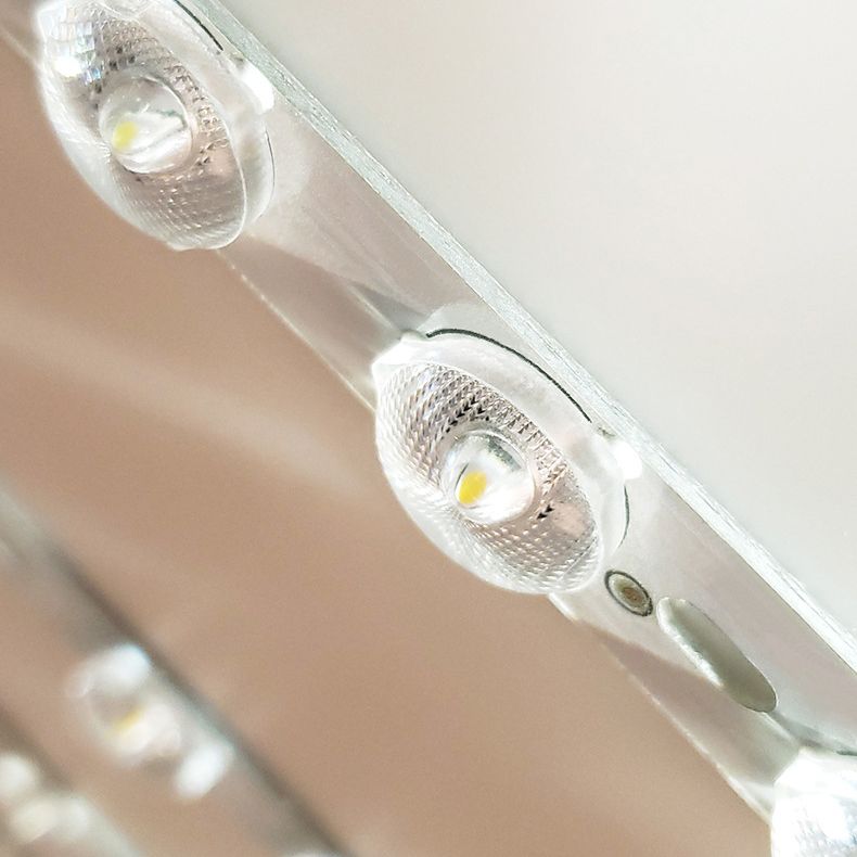 LED-plafondlamp met ronde vorm, modern hout, 1 licht, inbouw voor gangpad-eetkamer