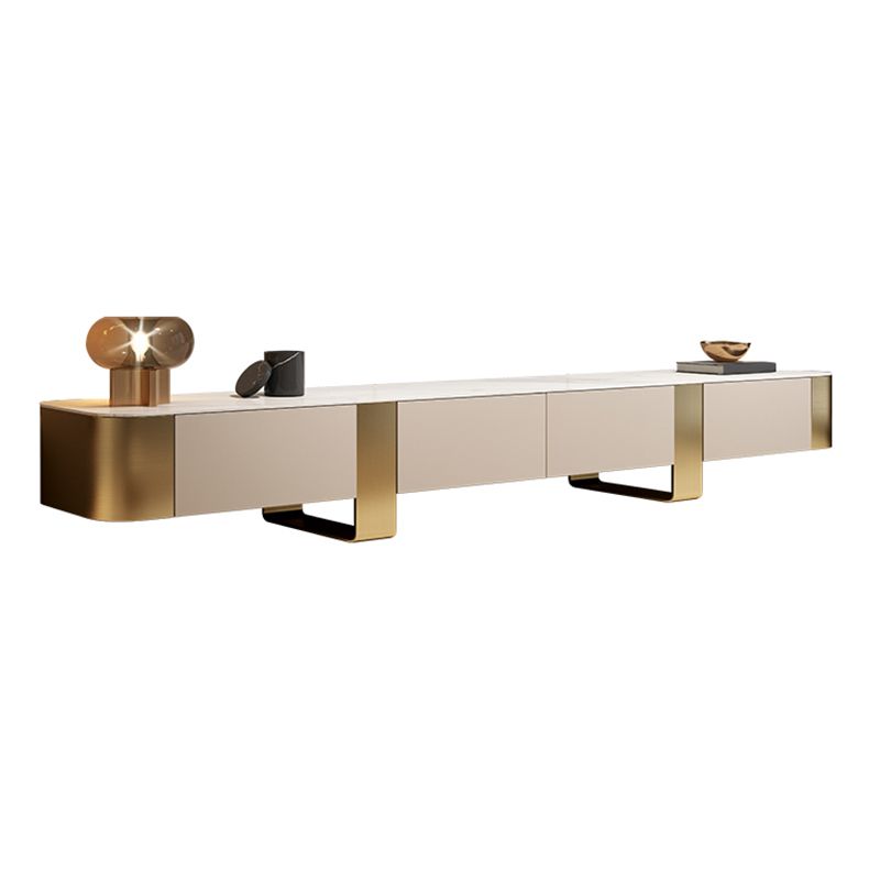 Stone TV Stand Console Contemporary TV Media Console with Drawers