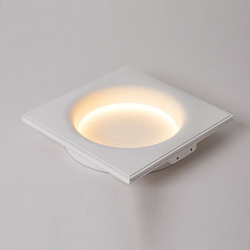 Single Modern Wall Light Sconce Stone LED Wall Mounted Light