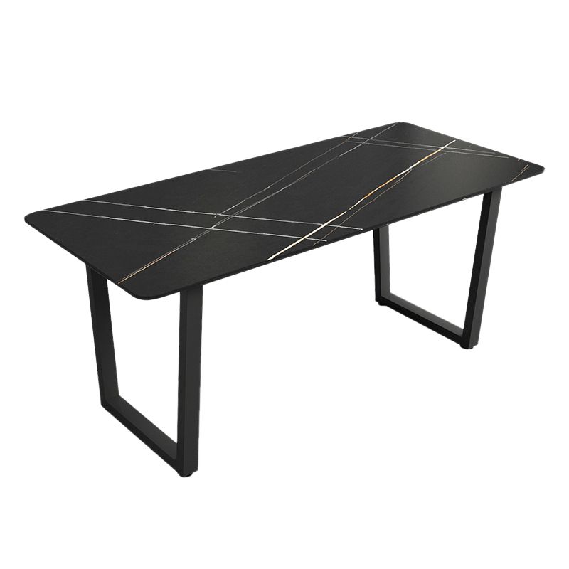 Modern 1/5 Pieces Dining Set Rectangle Stone Dining Table Set for Living Room