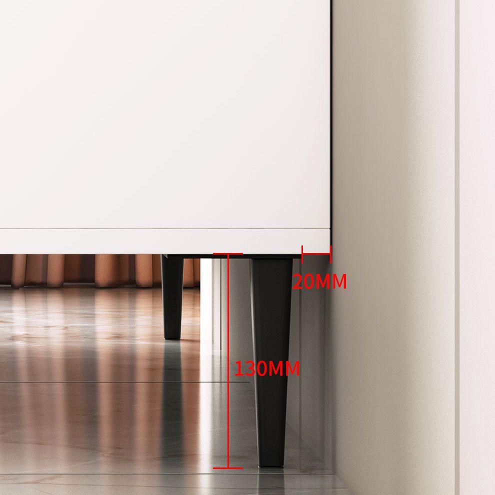 Adjustable Shelving Dining Server Modern Manufactured Wood Server with Sliding Doors