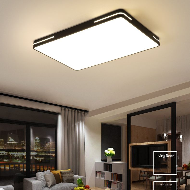 Modern Minimalist Style Flush Mount Light Fixtures Acryl 1 Light Flush Mount für Wohnzimmer