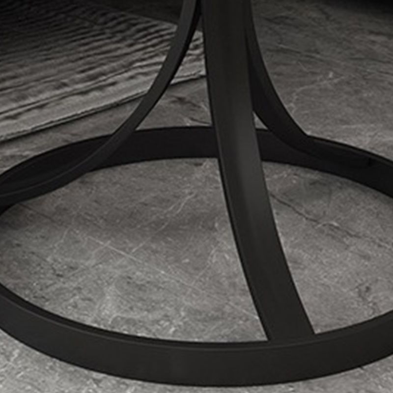 21.6 "Tall Pedestal End Table Modern Stone Top Side Table for Living Room