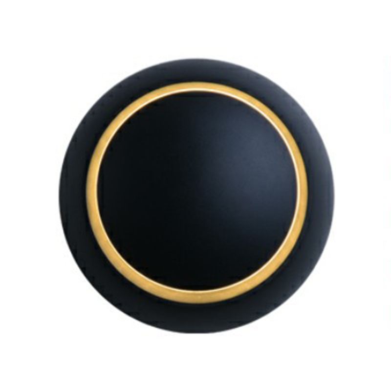 Single Modernism White/Black Wall Mounted Sconce Round LED Wall Light