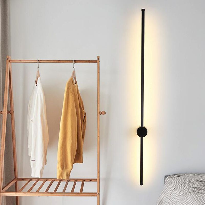 Modern Minimalist Style Linear Wall Sconce Lighting Metal Wall Mount Light for Living Room