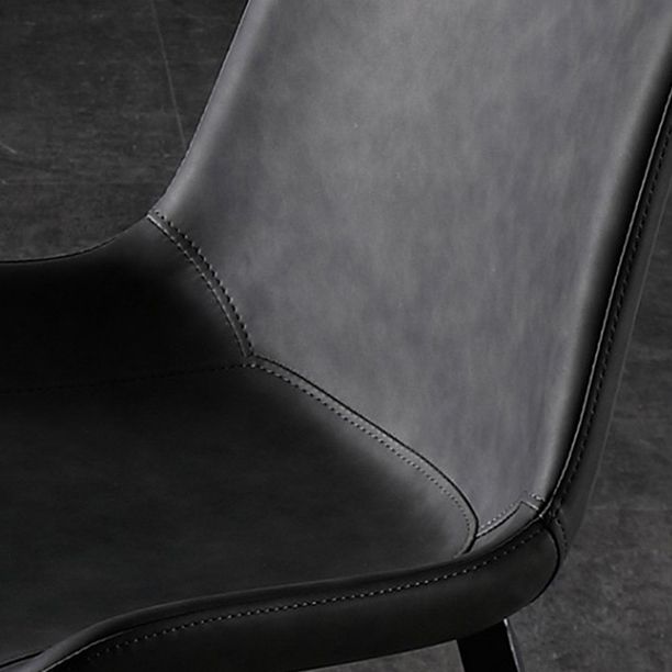 Silla de comedor de estilo moderno, sillas auxiliares de cocina sin brazos con patas de metal