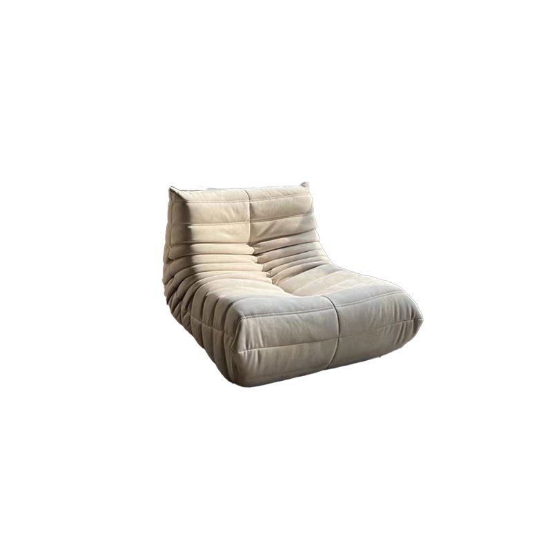 Mid-Century Modern Armless Accent Chair Microfiber Accent Room Chair for Living Room