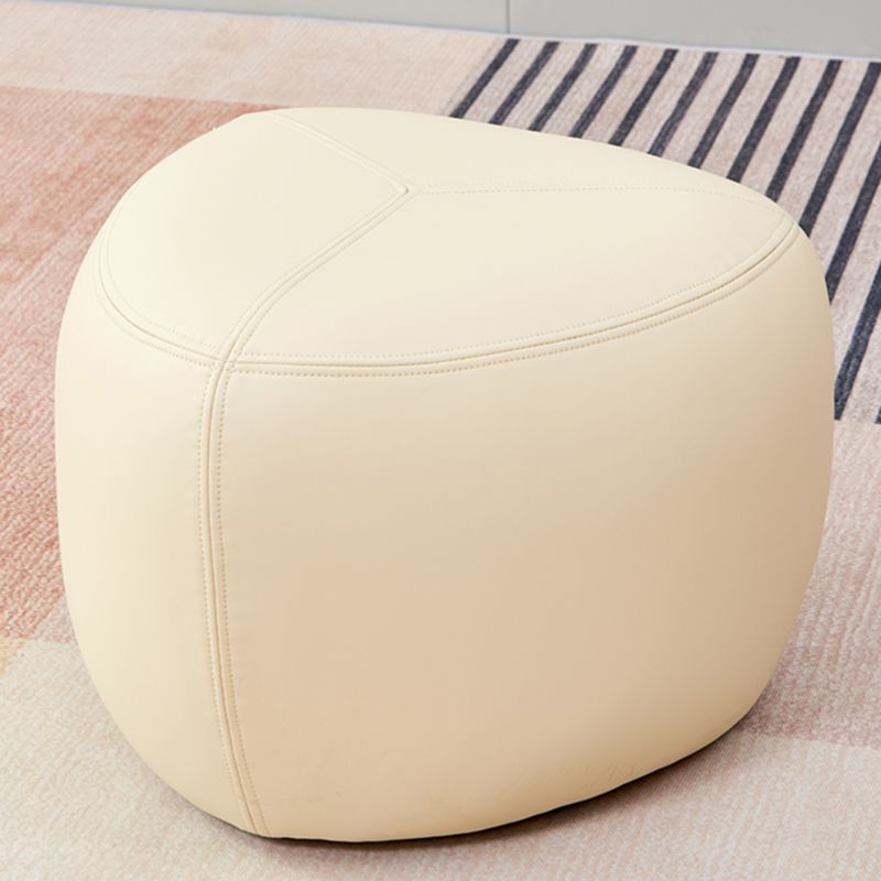Fade Resistant Specialty Ottoman Contemporary Faux Leather Pouf