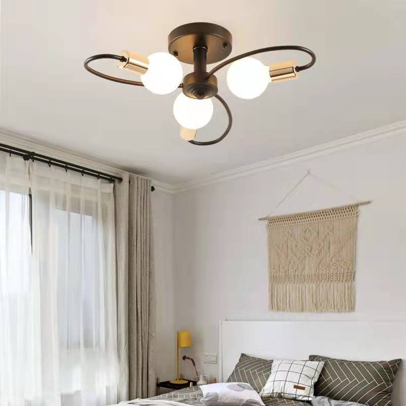 Metallic Swirl plafondlamp industriële stijl woonkamer semi spoeling mount licht