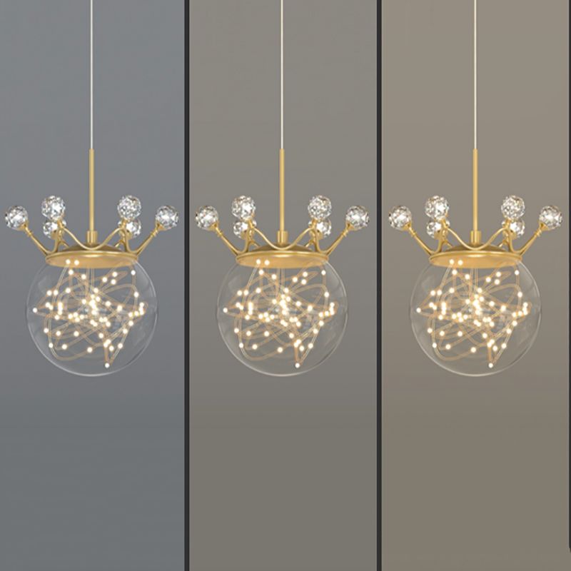 Sphärische Anhängerleuchten zeitgenössischer Metallhängeanhänger Lichter