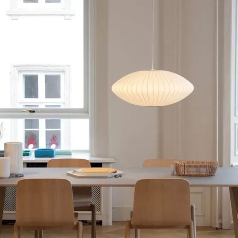 1-leichte Trommelhängung Anhänger moderne Seide hängende Beleuchtung für Wohnzimmer