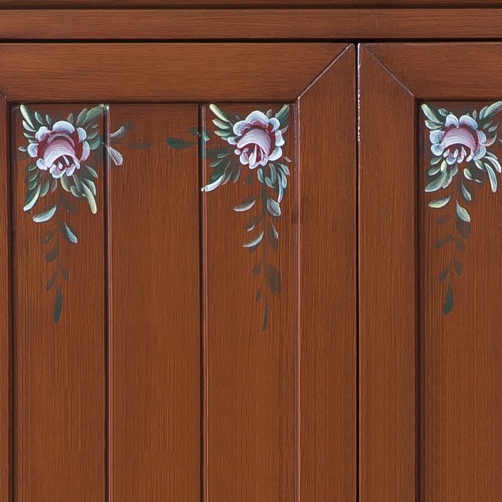 Birch Wardrobe Cabinet Traditional Hinged Wardrobe Armoire for Home