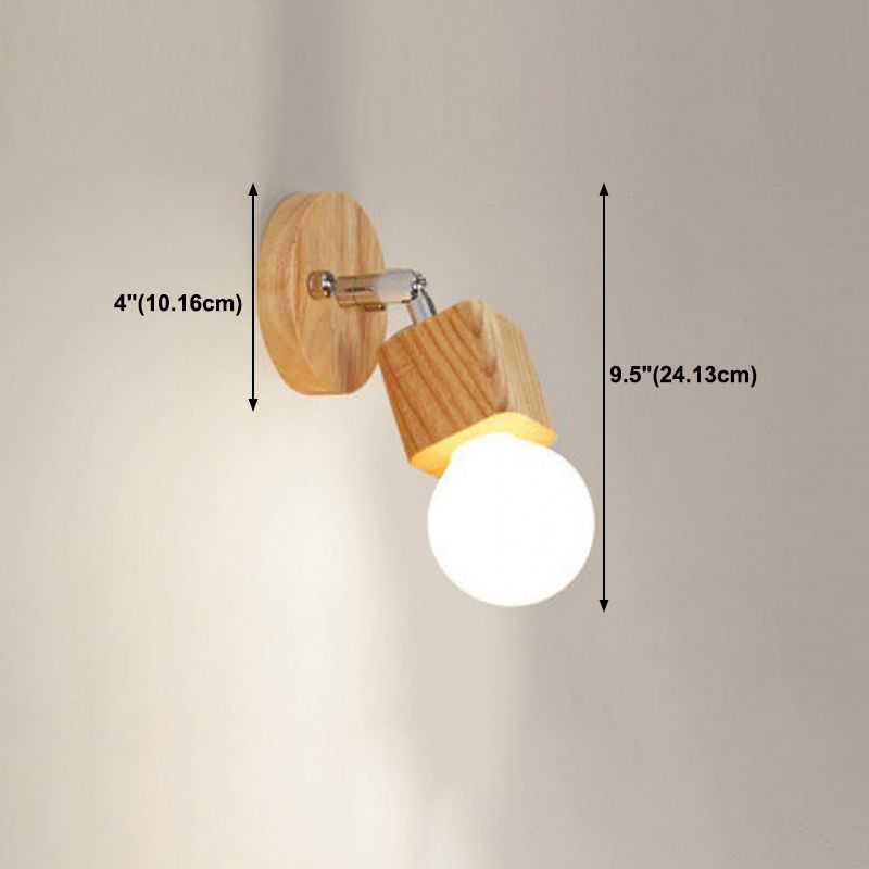Fissaggi di illuminazione per vanità geometriche in stile moderno Stile con parete vanità in legno Sconce