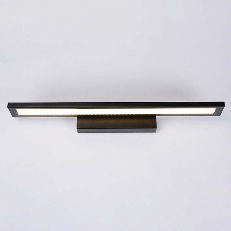 Illuminazione con funce murale rettangolo moderno metallo 1 lampada da parete leggera