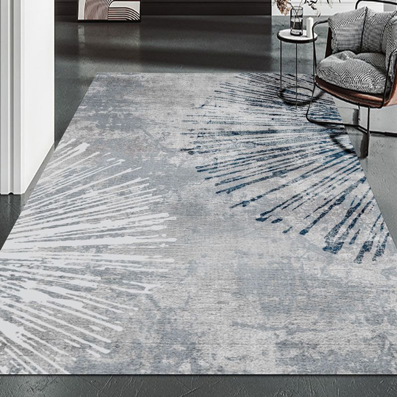 Funky Rug Beige Polyester Area Rug Stain Resistant Rug for Home Decor