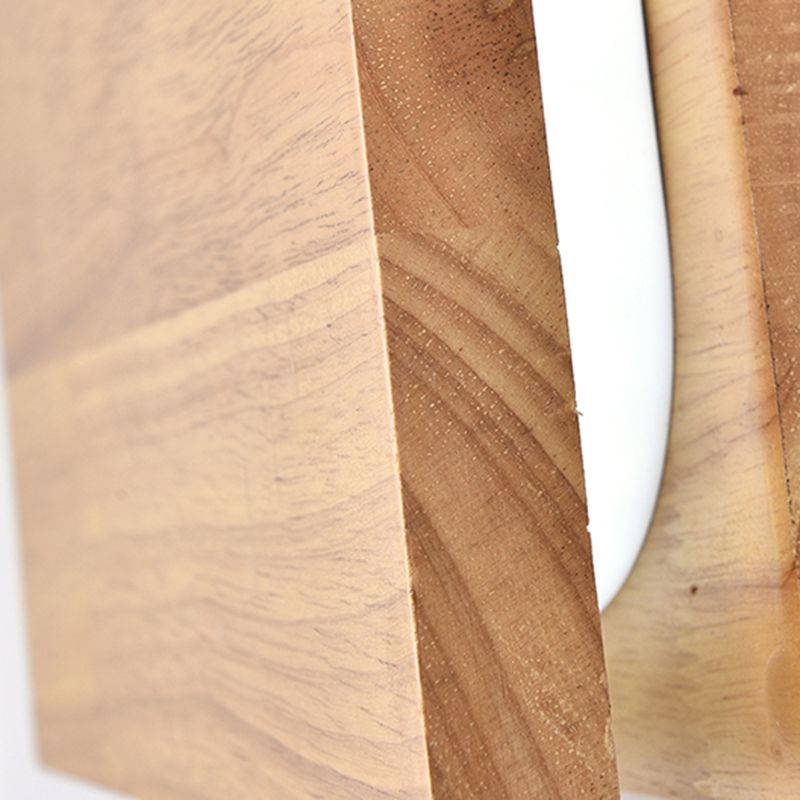 Geometría de 2 luces Diclas de pared de madera de estilo moderno para dormitorio