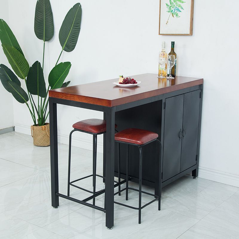 Traditional Stationary Kitchen Island Set Metal Kitchen Island Set for Home Use