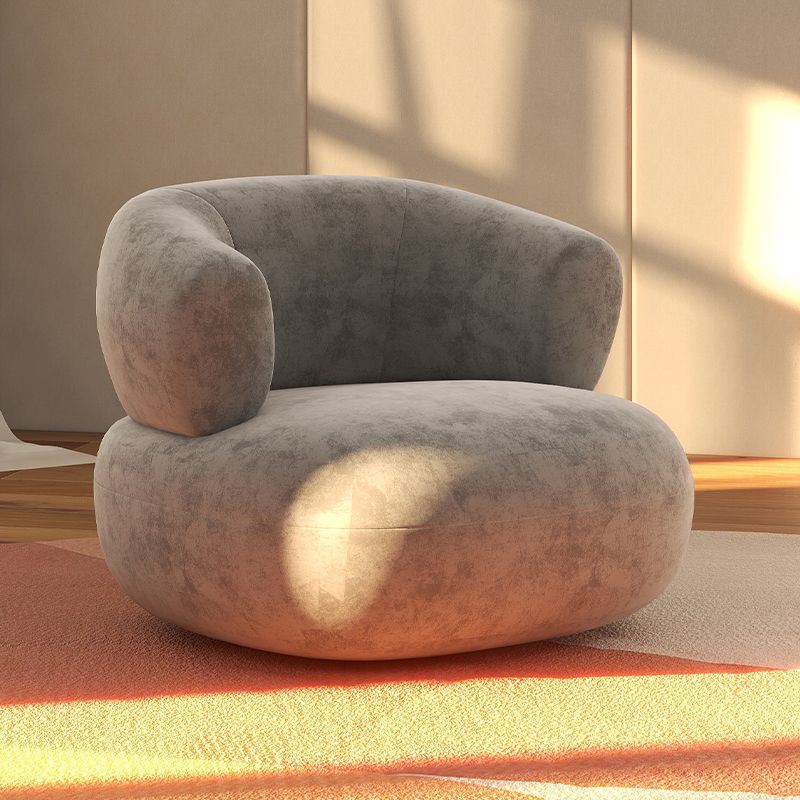 Mid-Century Modern Armless Accent Chair Leather Accent Room Chair for Living Room