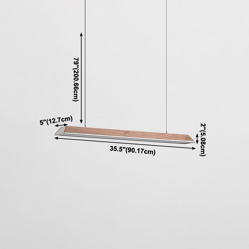 Géométrie Shape Island Light Modern Style Metal 1-Light Pendant Lightture en marron