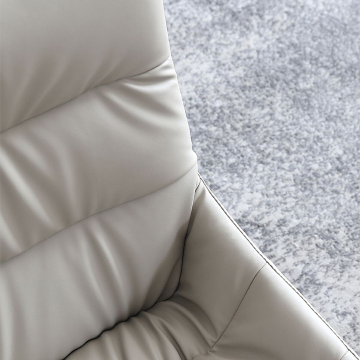 Faux Leather Chair Upholstered Armless Dining Chairs for Home