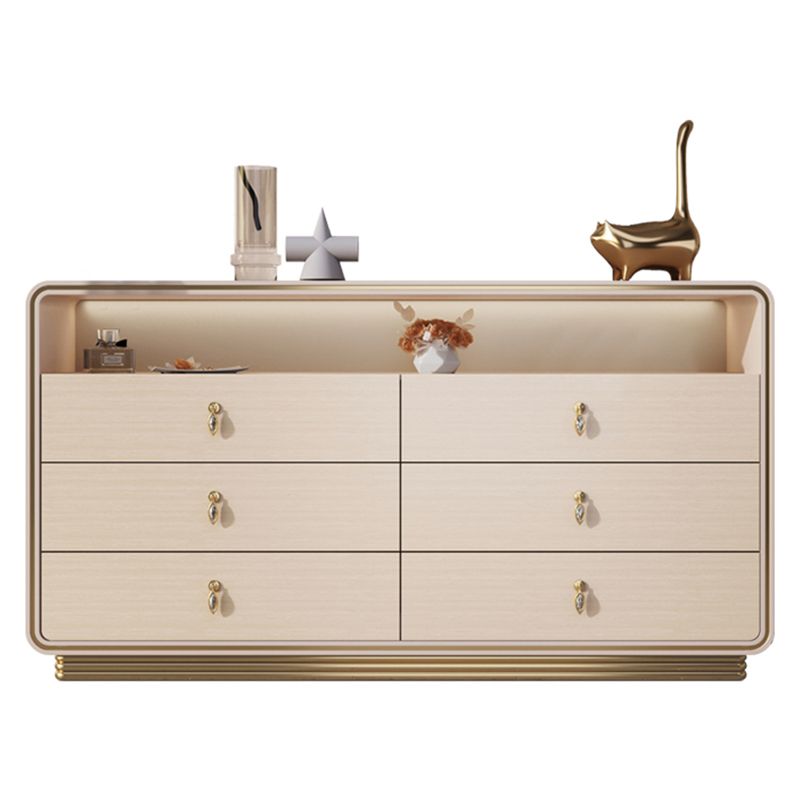 15.6-inch Width Solid Wood Storage Chest Classic Glam Storage Chest Dresser