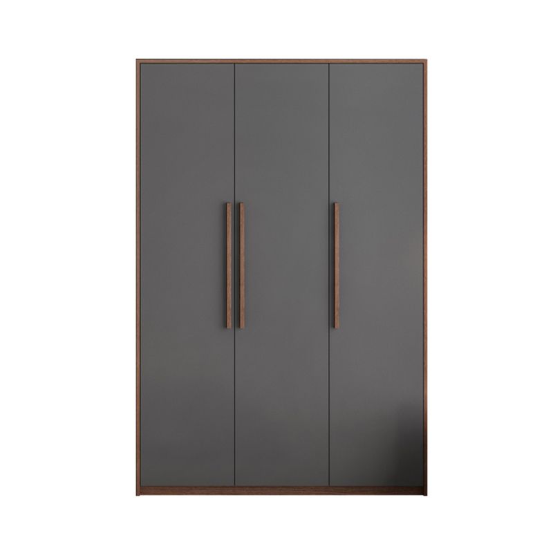 Contemporary Wardrobe with Garment Rod Engineered Wood Wardrobe Closet
