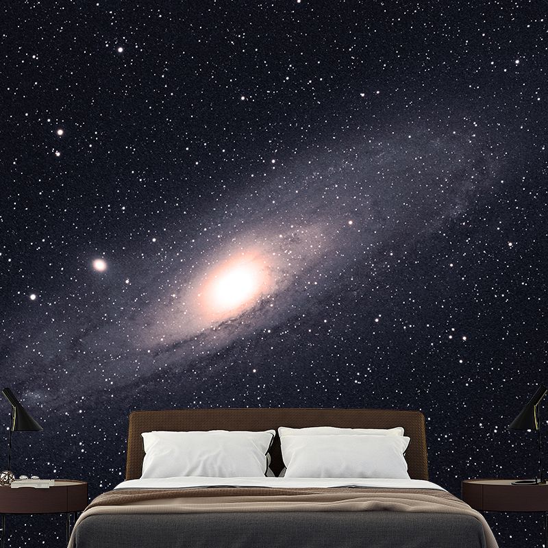 Dark Night Mural Decal Outer Space Waterproofing Wall Covering, Made to Measure