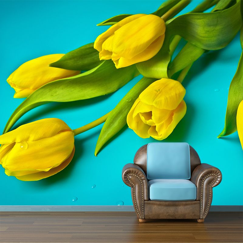 Home Decor Flower Customized Contemporary Wall Covering for Gust Room Bedroom