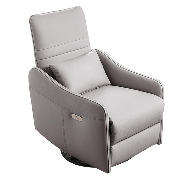 Leather Electric Standard Recliner Contemporary Style Living Room Single Recliner