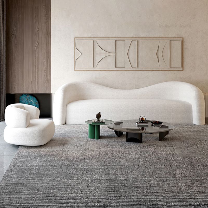 30.7" H Contemporary Velvet/ Wool Curved Sofa for Living Room